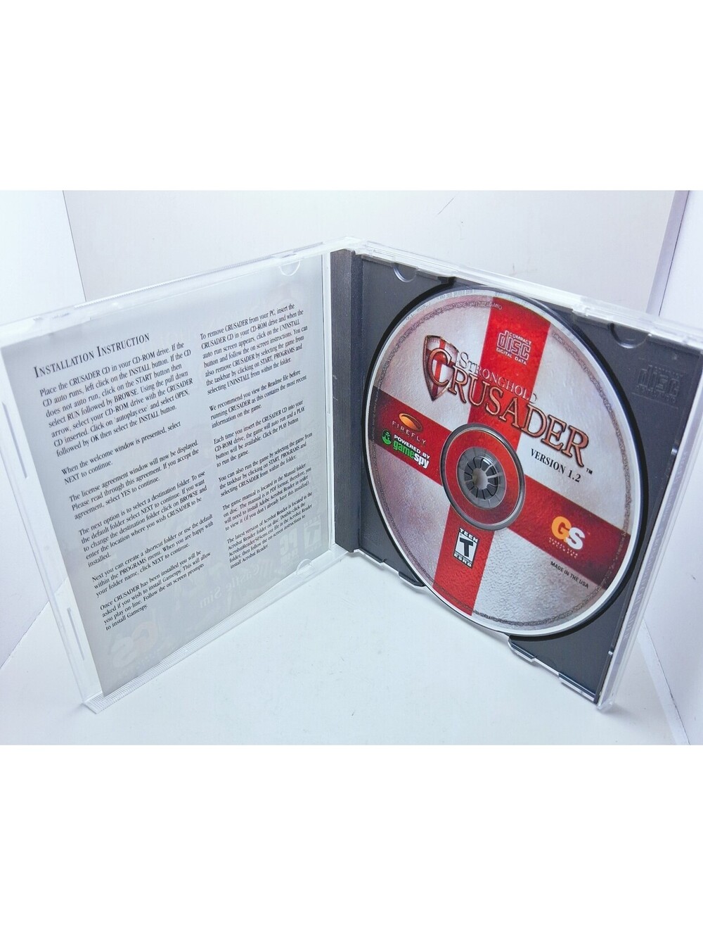 Stronghold: Crusader (PC, 2002) CD-ROM Castle Sim T TEEN